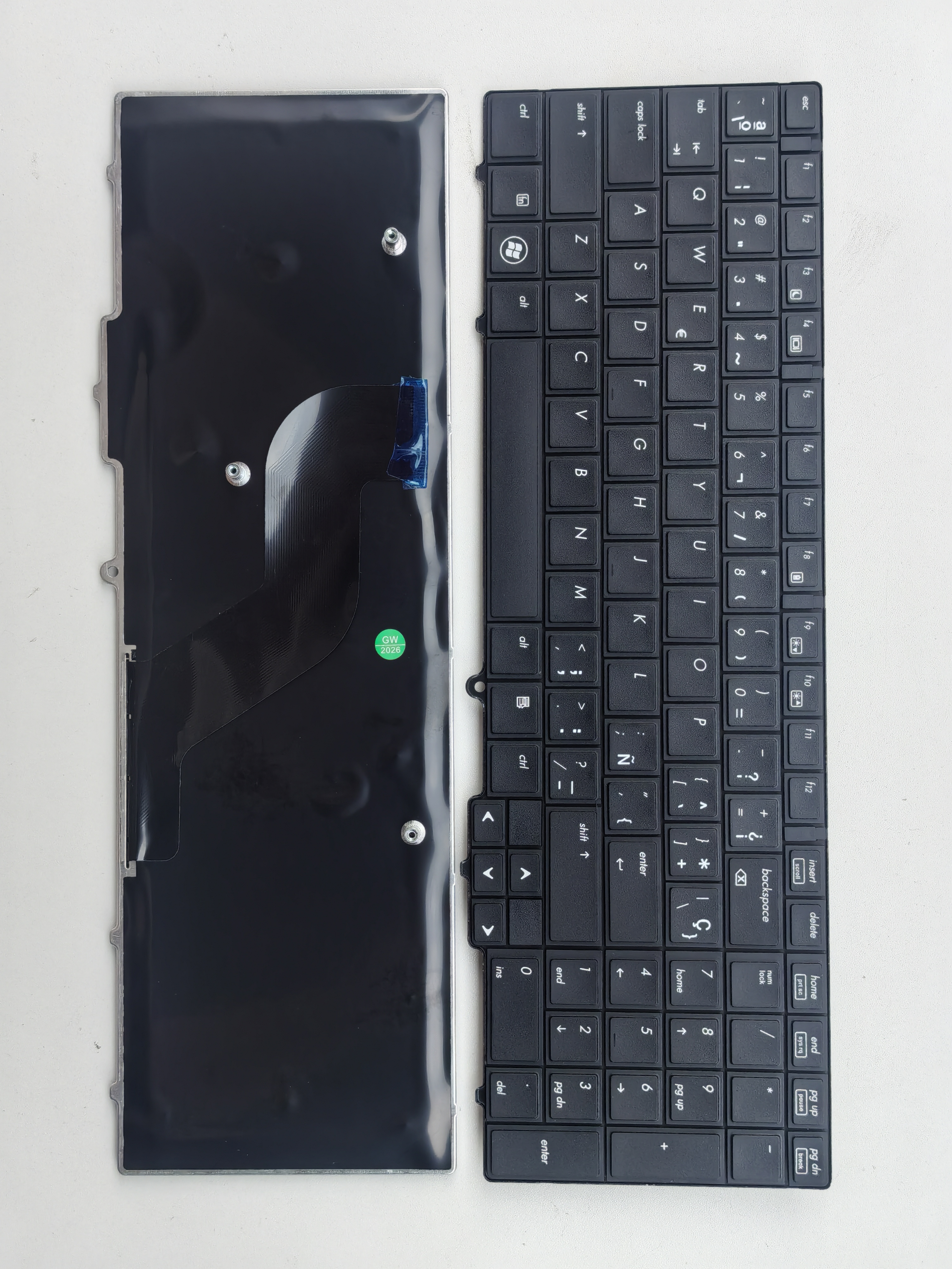 Picture of New Replacement Laptop Keyboard For HP 8540 small carriage return BLACK (OEM) SP Layout